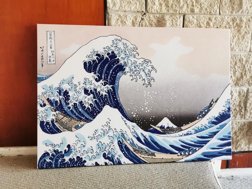 Framed 1 Panel - Finished products - Great Wave off Kanagawa