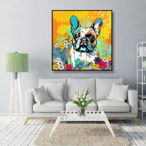 Framed 1 Panel - French Bulldog Dog