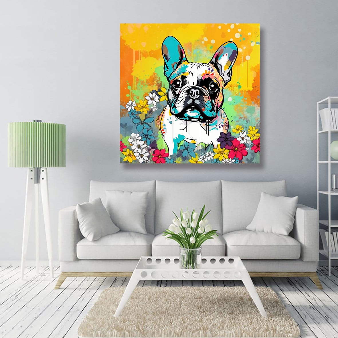 Framed 1 Panel - French Bulldog Dog