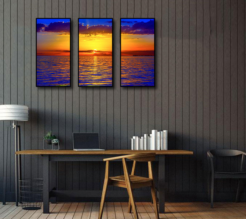 Framed 3 Panels - Sunset