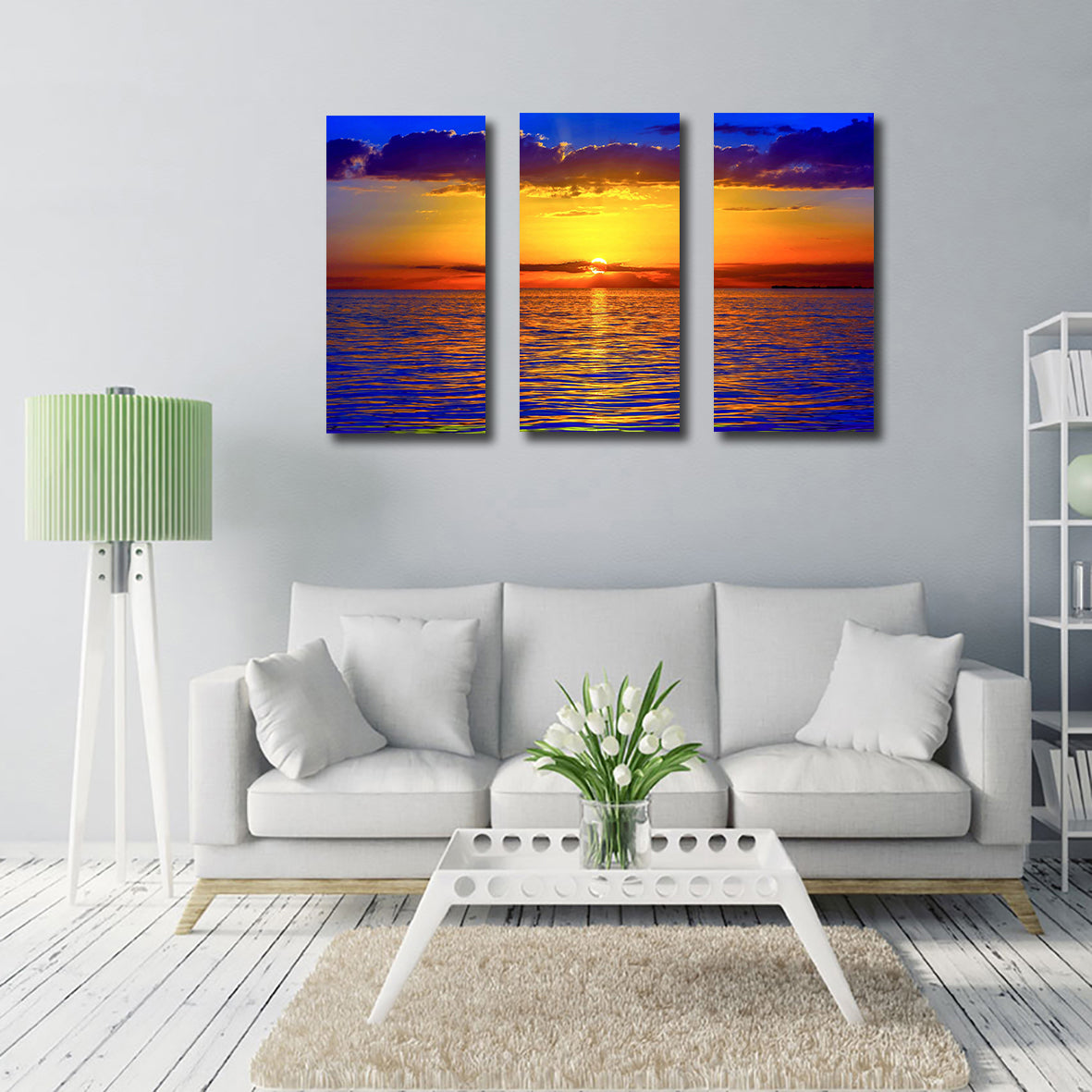 Framed 3 Panels - Sunset