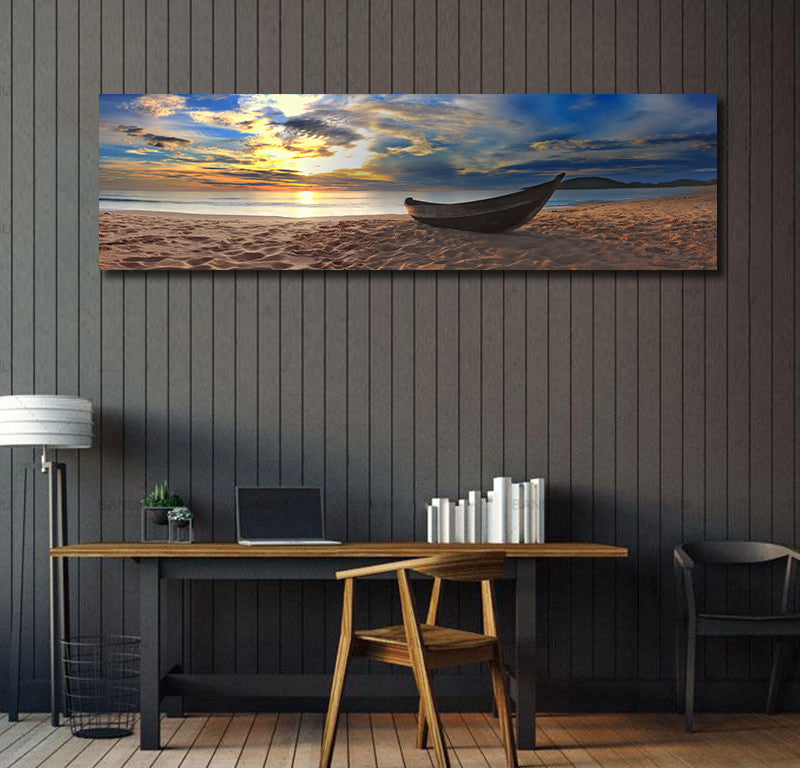 Framed 1 Panel - Beach Panorama