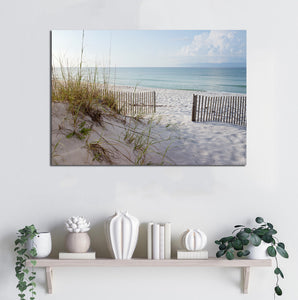 Framed 1 Panel - Beautiful Beach at Sunrise