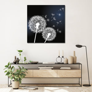 Framed 1 Panel - Dandelion Flower