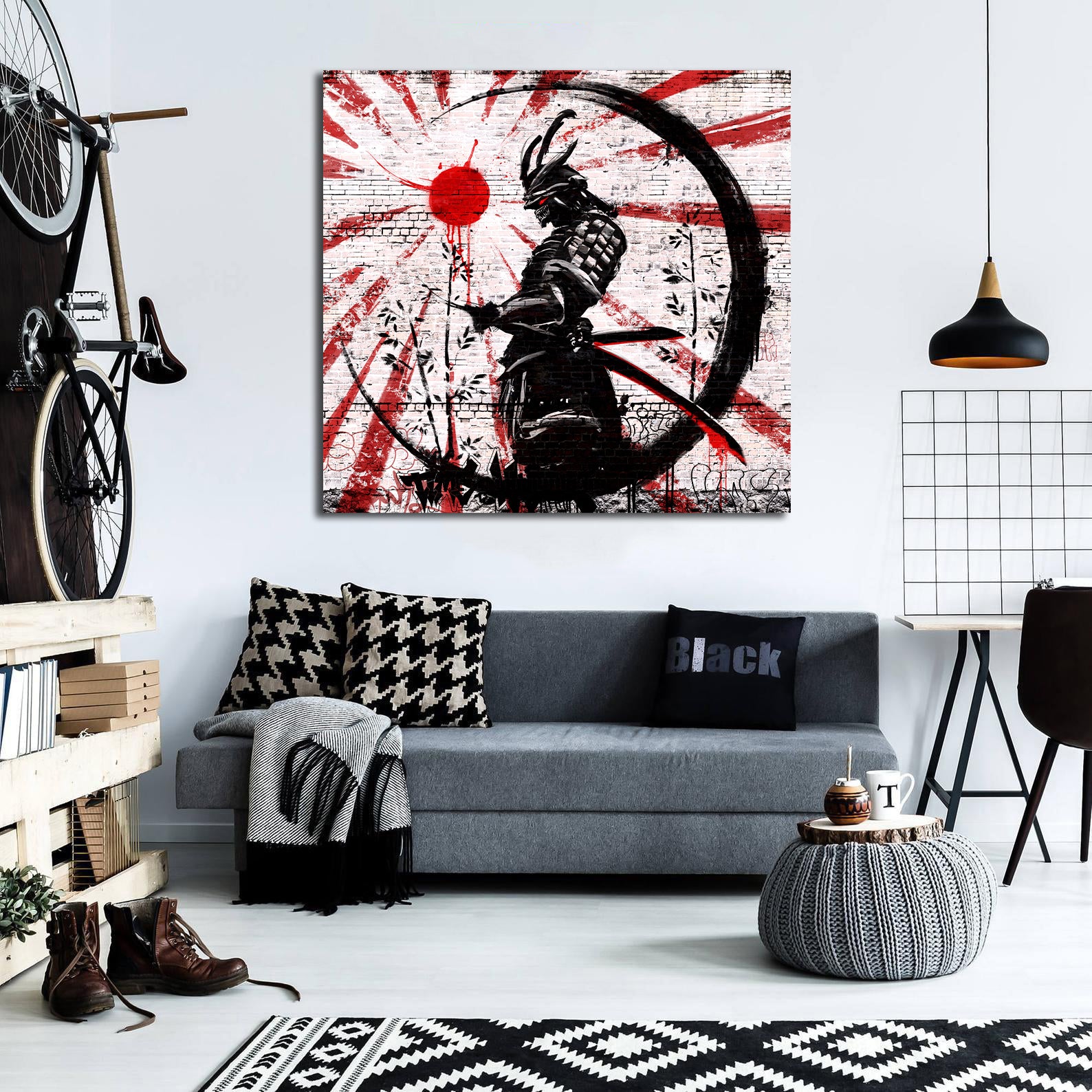 Framed 1 Panel - Japanese Samurai