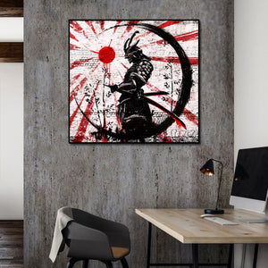 Framed 1 Panel - Japanese Samurai