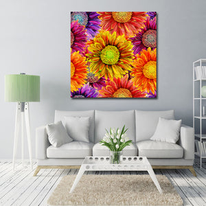 Framed 1 Panel - Gerbera Flower