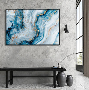 Framed 1 Panel - Elegant Marble Abstract