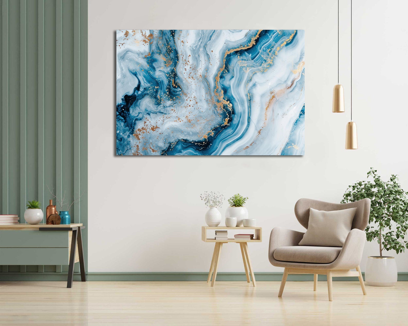 Framed 1 Panel - Elegant Marble Abstract