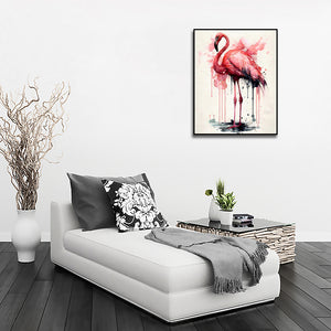 Framed 1 Panel - Flamingo