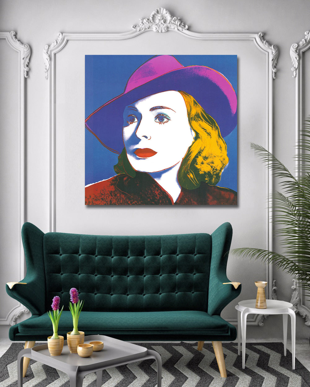 Framed 1 Panel - Ingrid Bergman, 1983 by Andy Warhol