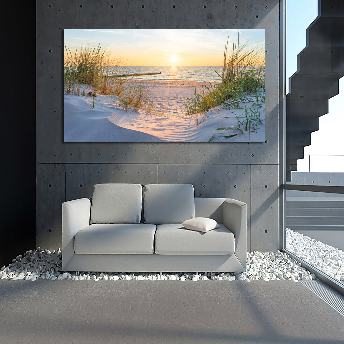 Framed 1 Panel - Sunset serenity – Love Print & Free shipping NZ