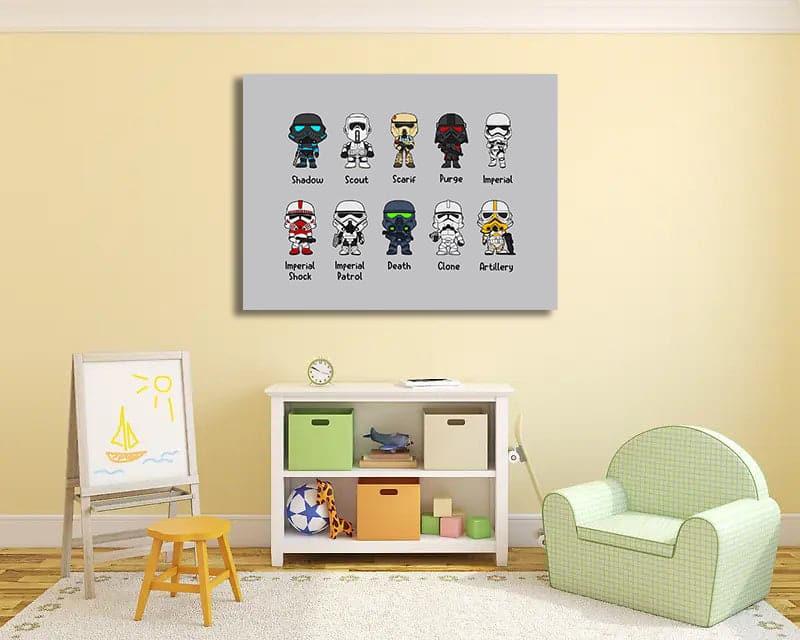 Framed 1 Panel  - Kids Room - 10 Galaxy Trooper Svg