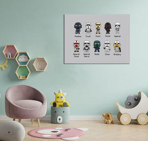 Framed 1 Panel  - Kids Room - 10 Galaxy Trooper Svg