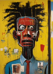 Framed 3 Panels  - Jean Michel Basquiat