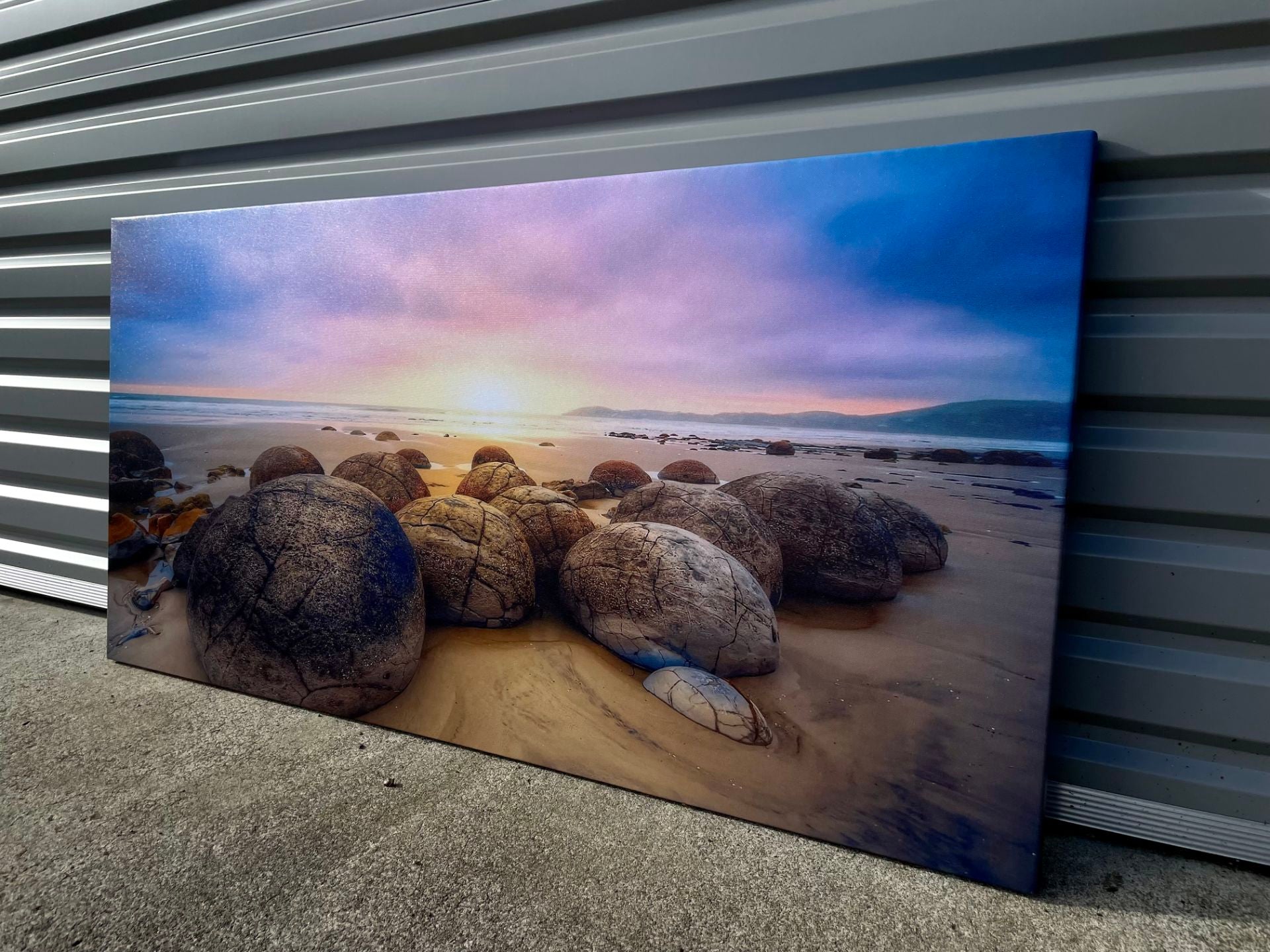 Framed 1 Panel - Moeraki Boulders