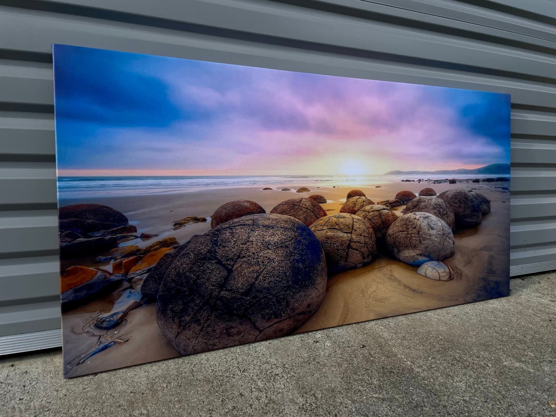 Framed 1 Panel - Moeraki Boulders