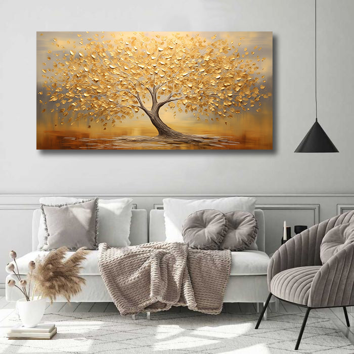 Framed 1 Panel - Golden Tree