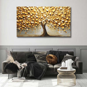 Framed 1 Panel - Golden Tree