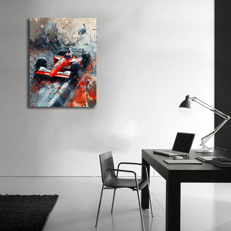 Framed 1 Panel - Ayrton Senna Mclaren Marlboro