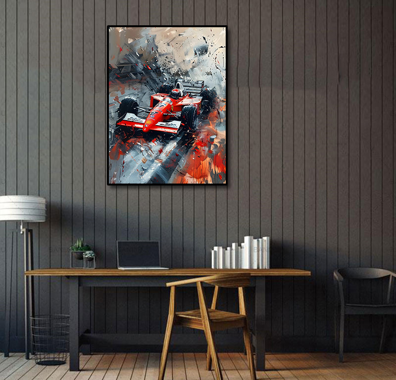 Framed 1 Panel - Ayrton Senna Mclaren Marlboro