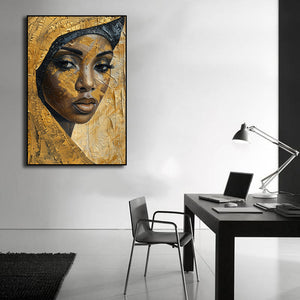 Framed 1 Panel - African Woman