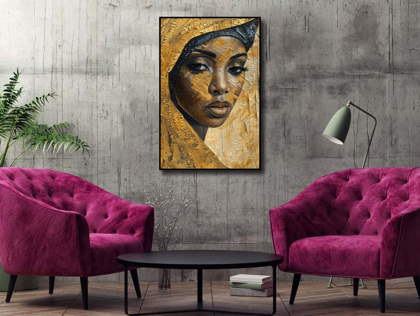 Framed 1 Panel - African Woman