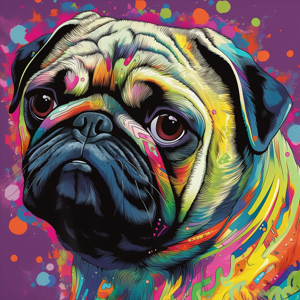 Framed 1 Panel - Pug