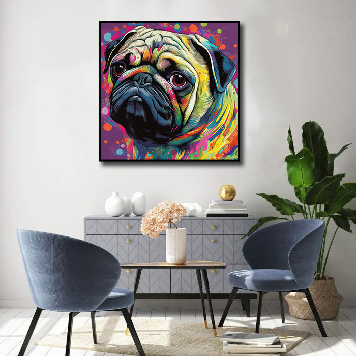 Framed 1 Panel - Pug