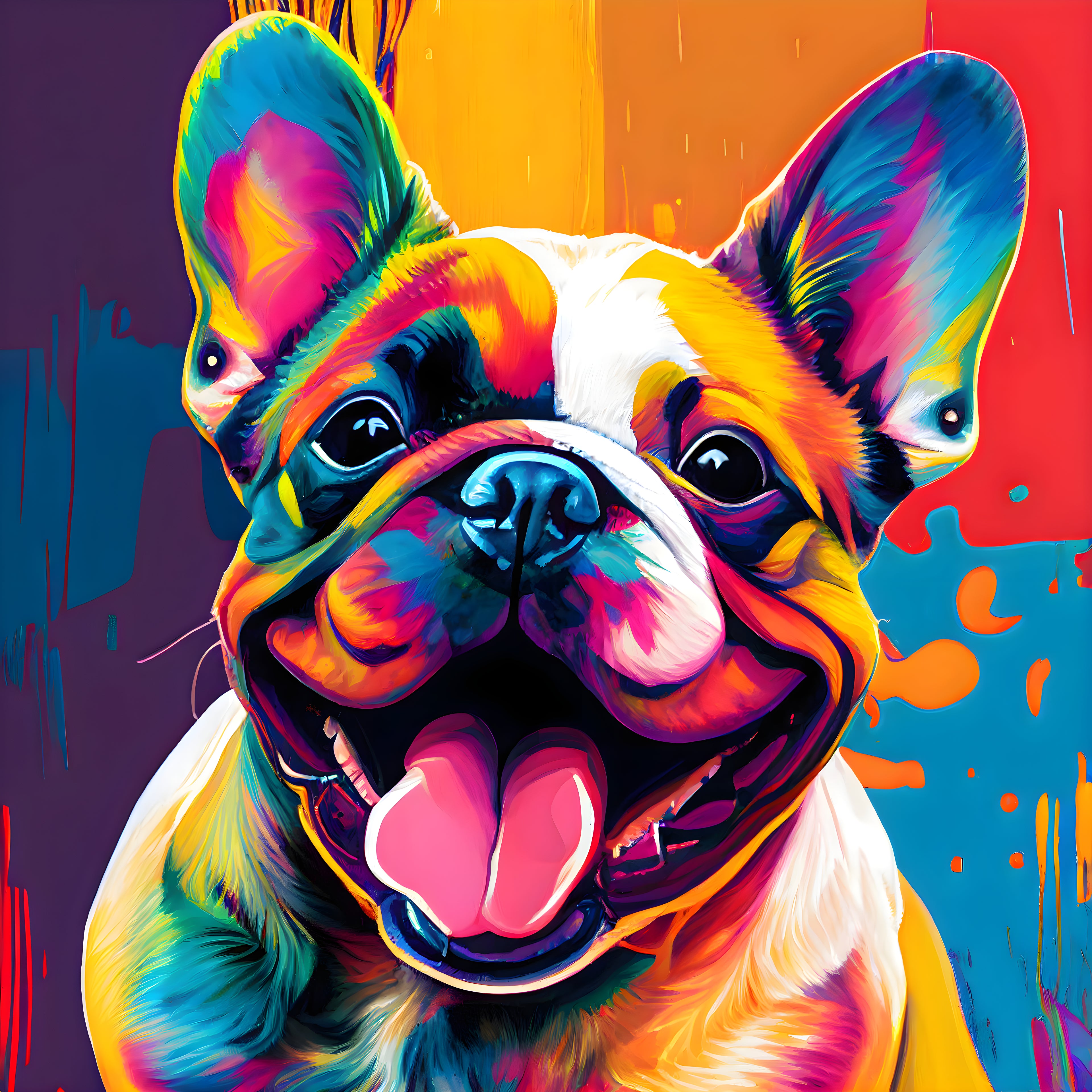 Framed 1 Panel - French Bulldog