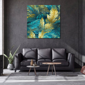 Framed 1 Panel - Luxurious Leaf Decorative