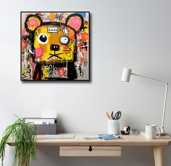 Framed 1 Panel - Whimsical Bear