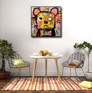 Framed 1 Panel - Whimsical Bear