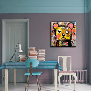 Framed 1 Panel - Whimsical Bear