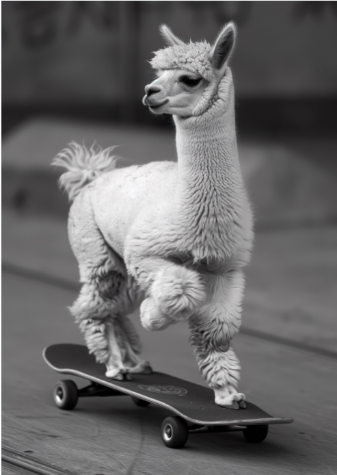 Framed 3 Panels - Alpaca Skateboarding