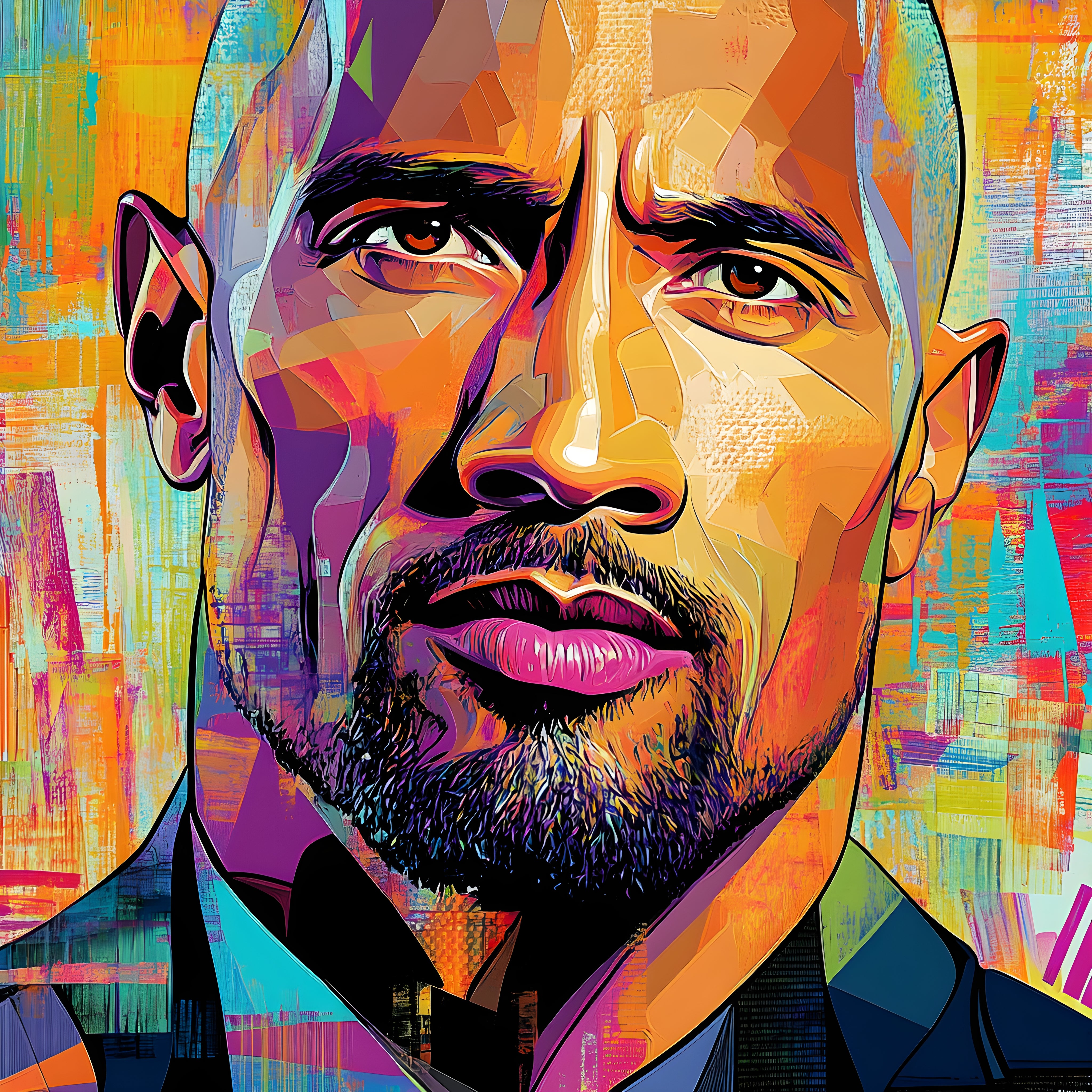 Framed 1 Panel - Dwayne Johnson