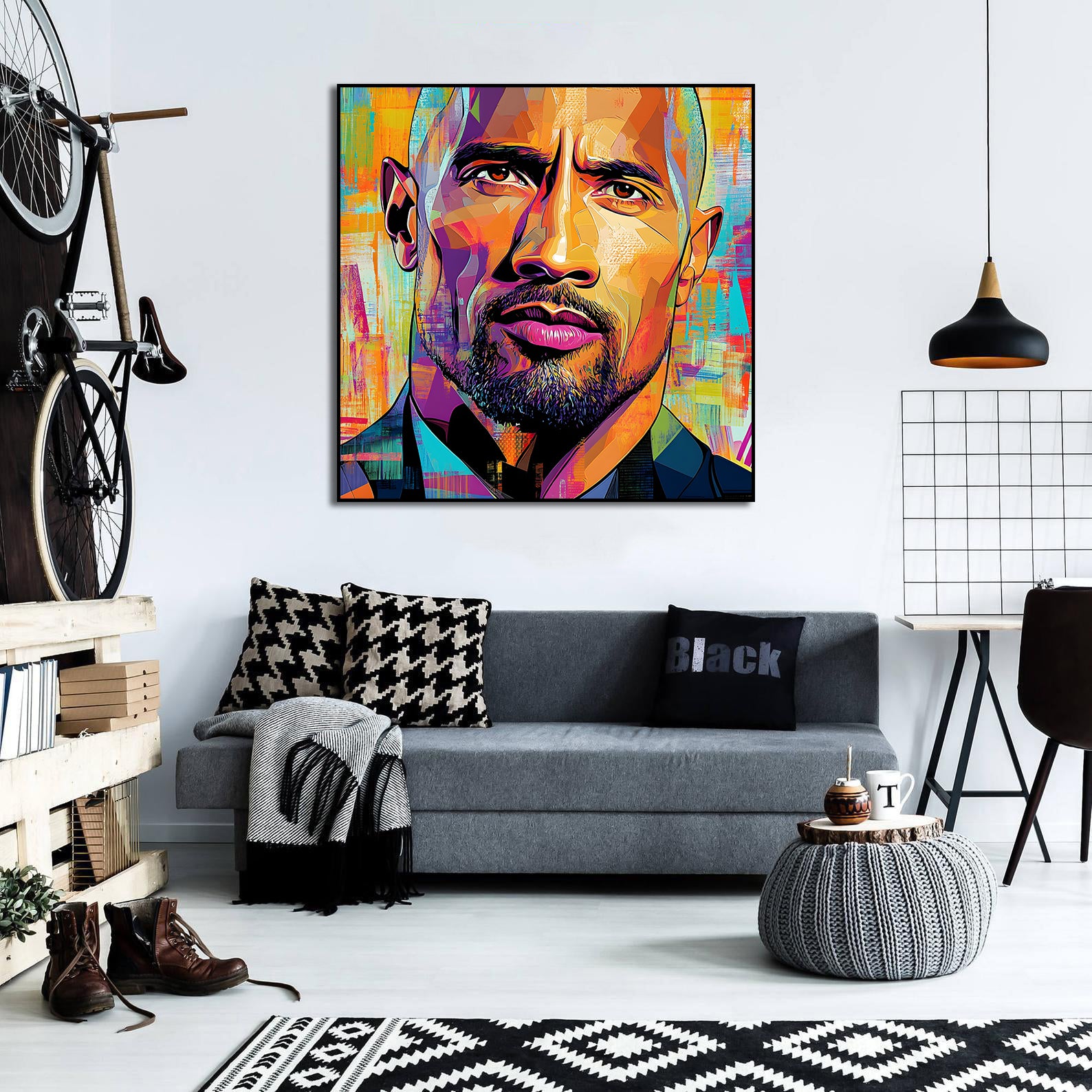 Framed 1 Panel - Dwayne Johnson