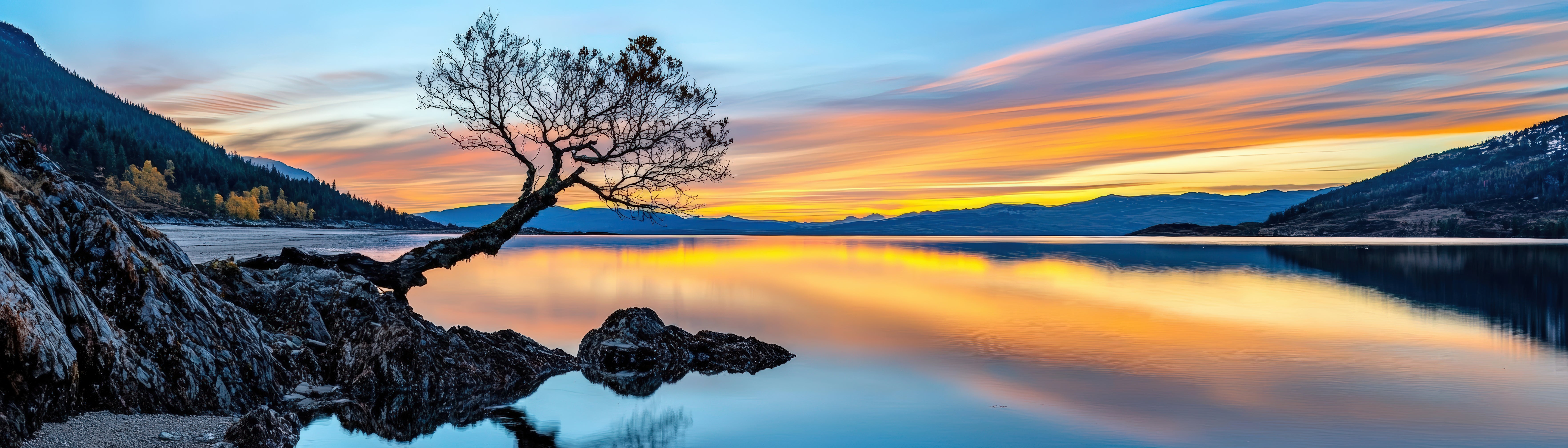 Framed 1 Panel - Sunset over Lake Wakatipu