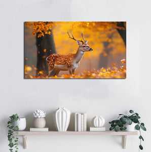 Framed 1 Panel - Sika Deer in Autumn