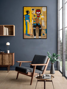 Framed 1 Panel - Graffiti - Jean Michel Basquiat