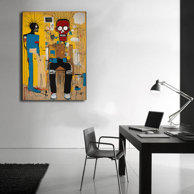 Framed 1 Panel - Graffiti - Jean Michel Basquiat