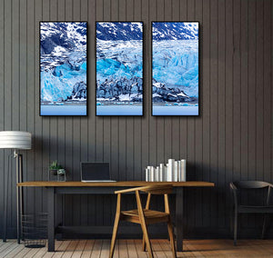 Framed 3 Panels - World Natural Heritage - Alaska Glacier Bay