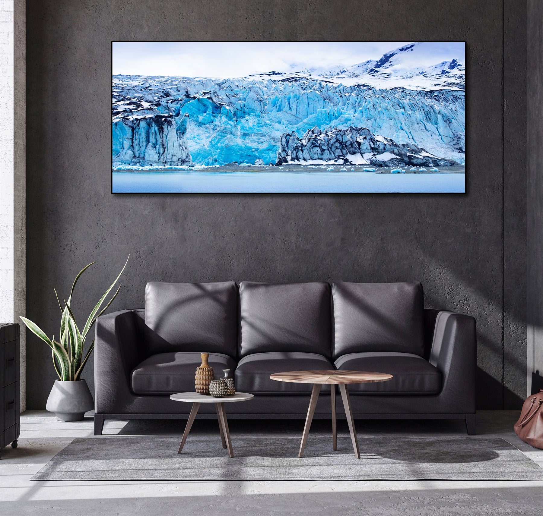 Framed 1 Panel - World Natural Heritage - Alaska Glacier Bay