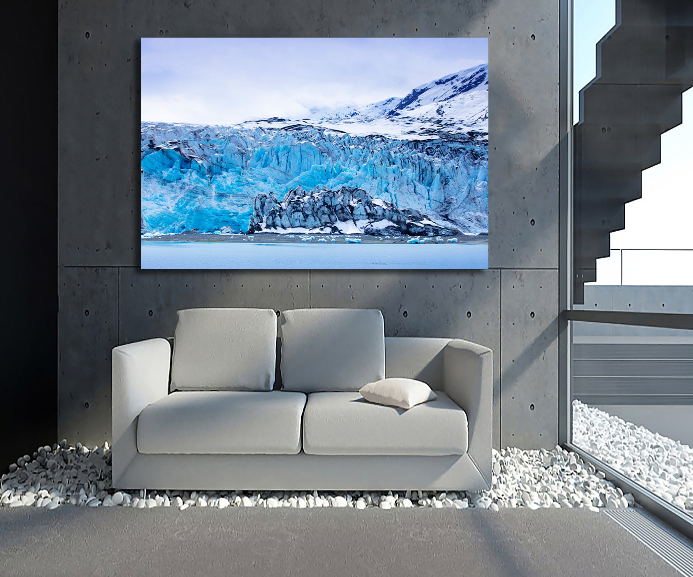 Framed 1 Panel - World Natural Heritage - Alaska Glacier Bay