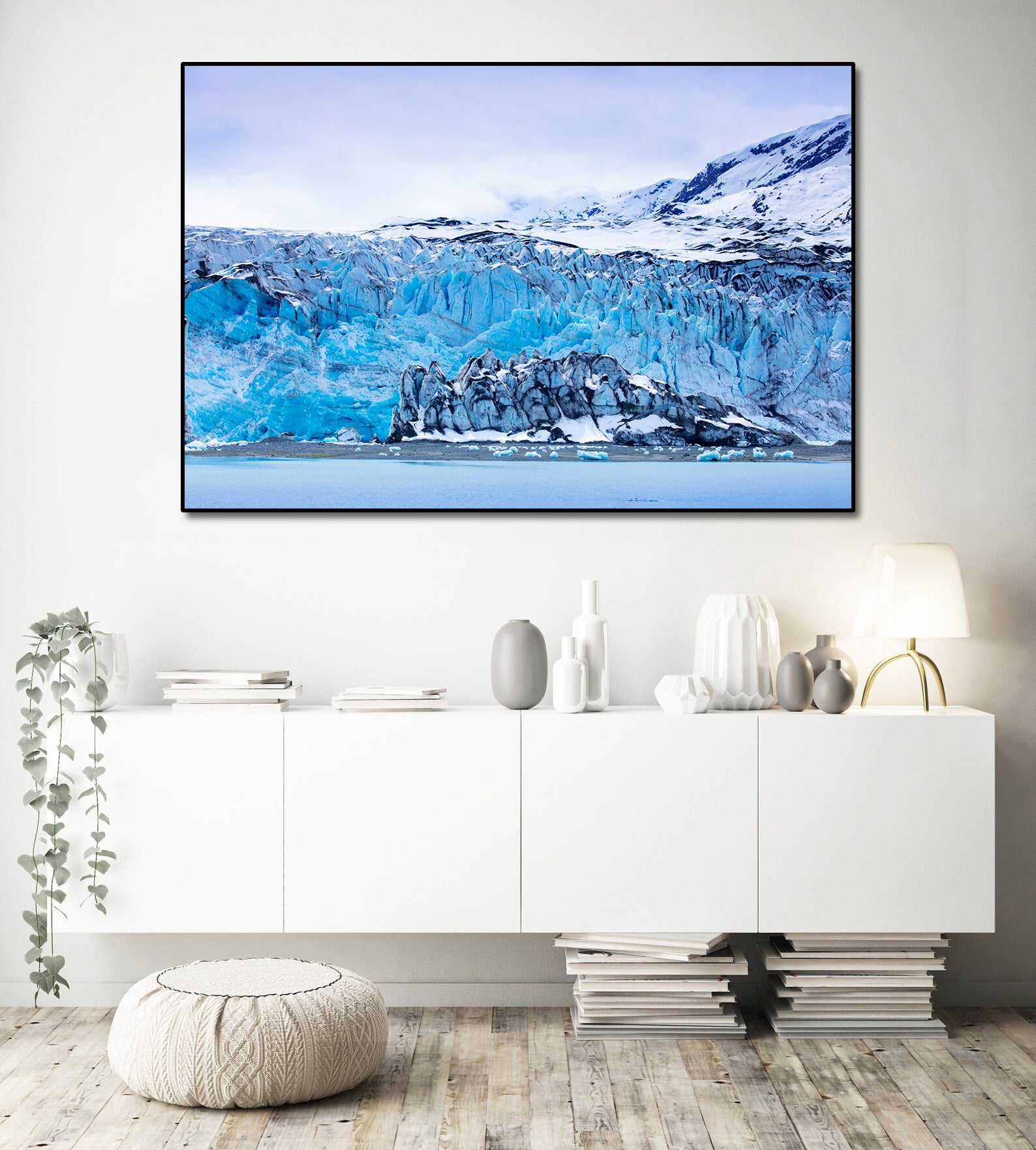 Framed 1 Panel - World Natural Heritage - Alaska Glacier Bay