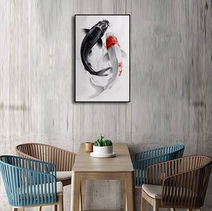 Framed 1 Panel -Japanese koi