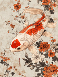 Framed 3 Panels - Japanese Koi