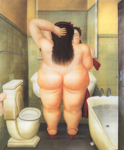 Framed 1 Panel - The Bath by FERNANDO BOTERO 1991