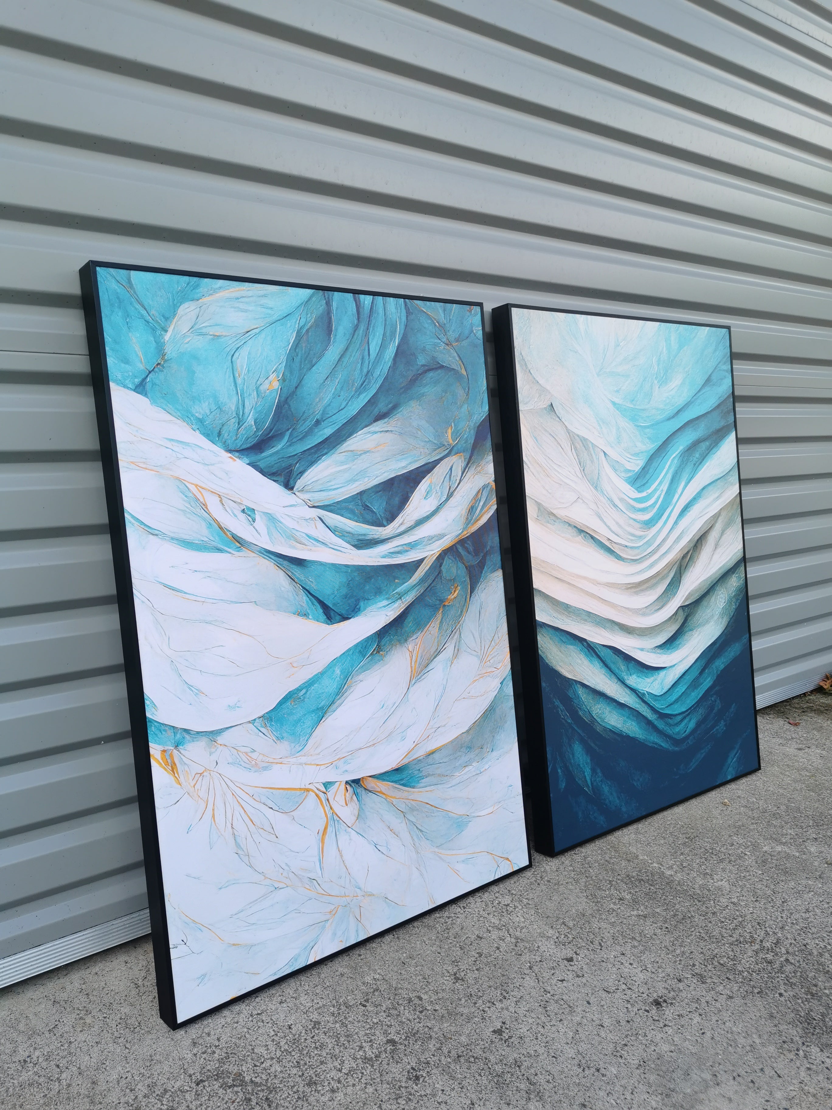 Framed 2 Panels - Finished Products - Abstract