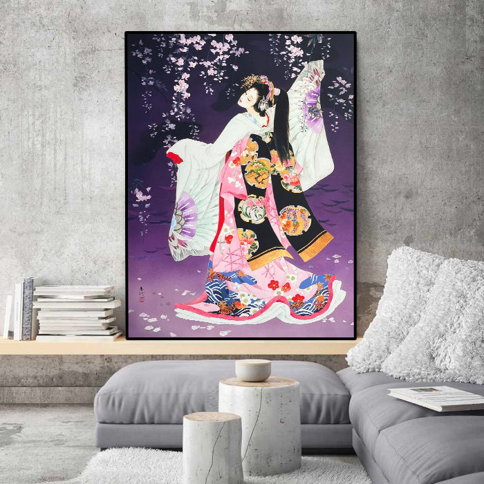 Framed 1 Panel - Traditional Kimono